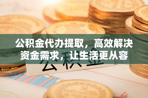 连平公积金代办提取，高效解决资金需求，让生活更从容